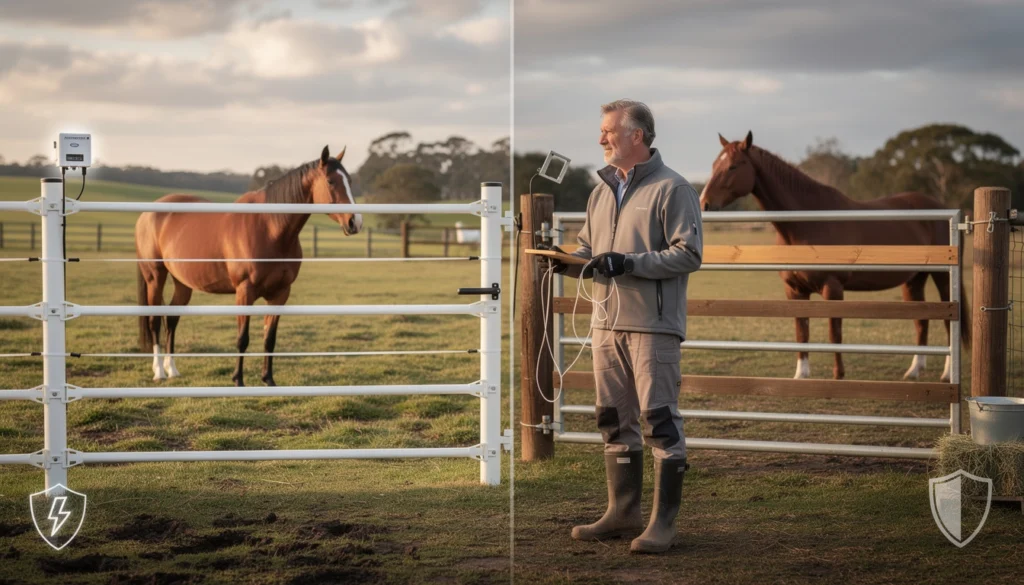 clôture souple ou rigide pour un paddock clôture souple ou rigide pour un paddock